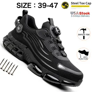 Work Boots Steel Toe Cap Mens Safety Shoes Indestructible Breathable Sneakers