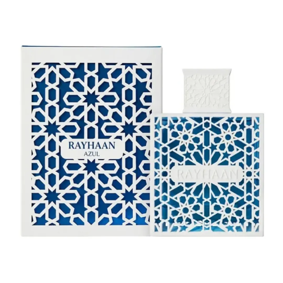 Rayhaan Azul Eau de Parfum For Men 3.4 oz / 100ml | Bergamot, Lemon, Grapefruit Blossom & Sandalwood Men's Fragrance