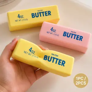 Butter Squishy Toy 1/2PCS, Soft Scented Slow Rising Butter Stick Squeeze Toy, Stress Relief Fidget Sensory Toy for Relaxation & Office Desk Decor, Stress Relief Squishies