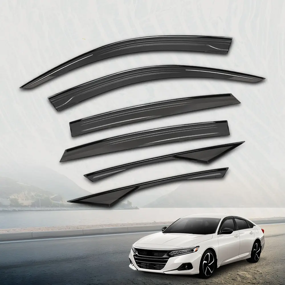 Fit For 2018-2022 Honda Accord Window Vent Visors Rain Guards Deflectors 6pcs