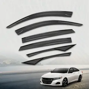 Fit For 2018-2022 Honda Accord Window Vent Visors Rain Guards Deflectors 6pcs Fit For 2018-2022 Honda Accord Window Vent Visors Rain Guards Deflectors 6pcs