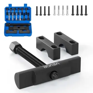VEVOR Heavy-Duty Yoke Puller Kit, Damage-Free Heat-Treated M12x1.25 Multi-Size Tool, for Class 6-8 Transportation Trucks & Equipment, Compatible with Kenworth, Peterbilt