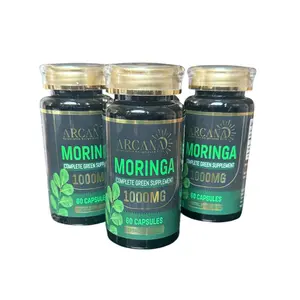 ARCANA MORINGA CAPSULES 1000MG - HERBAL SUPPLEMENT - MADE FROM PURE 100% MORINGA OLEIFERA LEAF - 60CT BOTTLE Dietary Fitness Healthcare Edible Natural