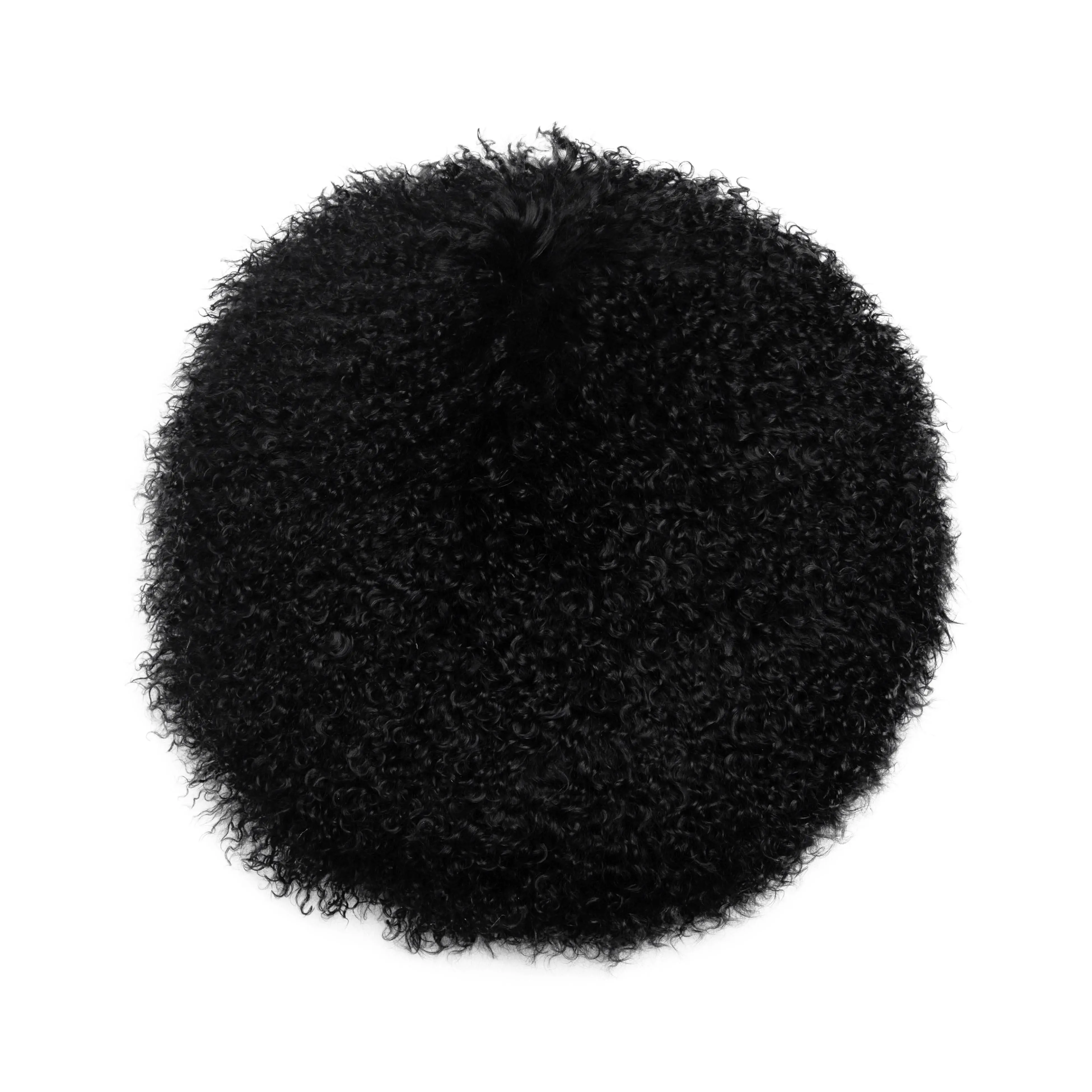 New Zealand 16" Sheepskin Round Throw Pillow