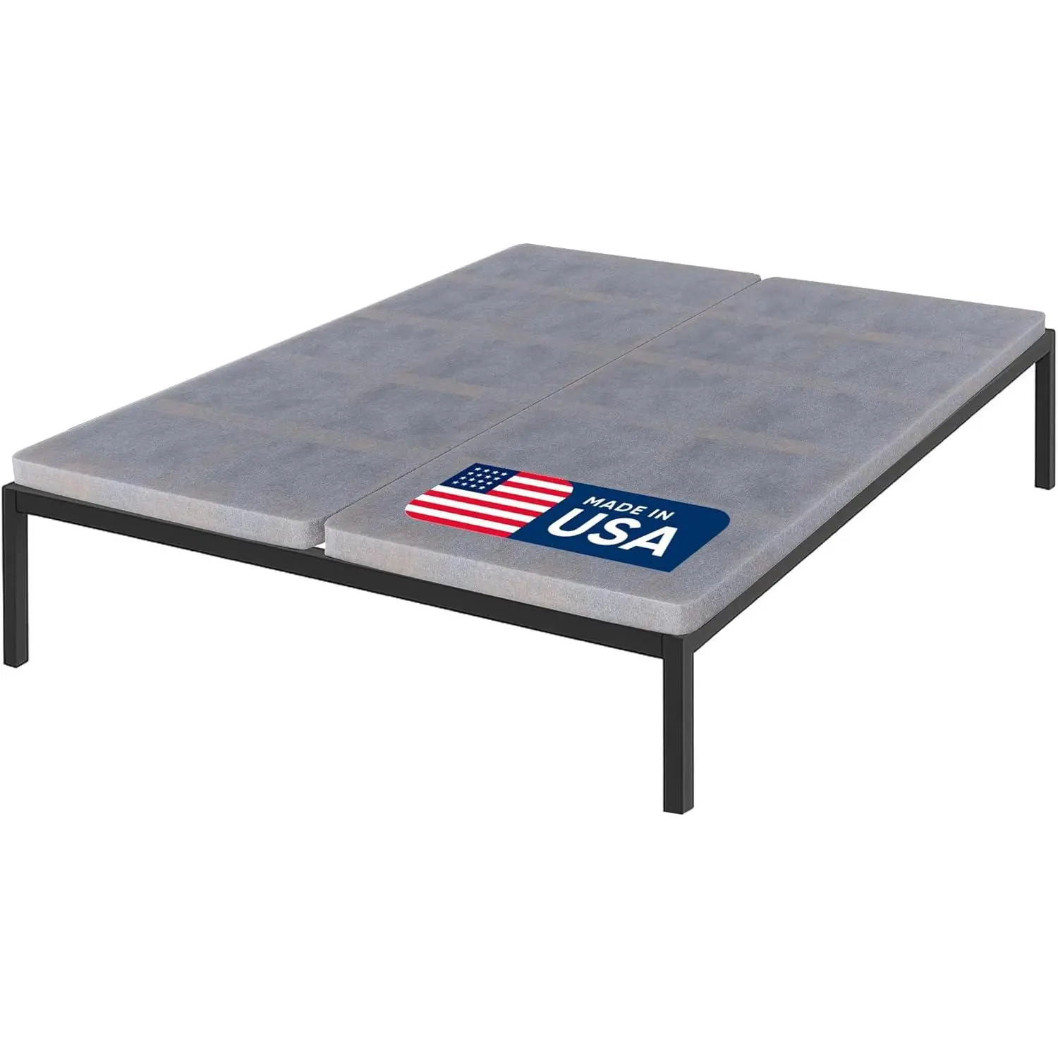 Premium 38 mm Split Wood Bunkie Board for Full-Size Bed, 2-Piece Fully Assembled Under-Mattress Support Boards with Ventilated Fabric Cover, Replaces Wooden Slats or Box Springs, Two Piece Set