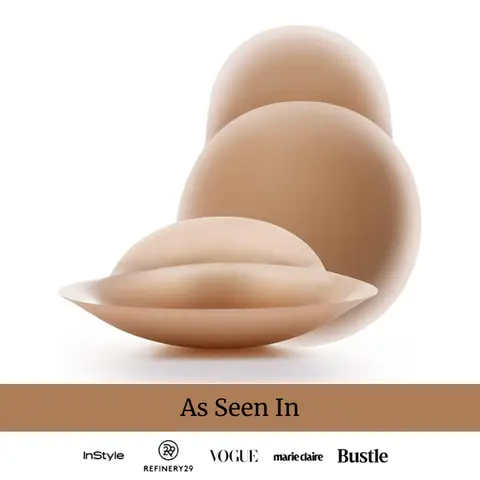 Nippies Skin Reusable Nipple Covers with Lift - Sticky Adhesive Silicone Pasties for Women All Day Strapless Comfort Travel Box Included - For A-DD Cups, Water Proof, Sticky Bra Pads, Accessories, Adhesive Bra Inserts, Breathable, Invisible Lift Breast Pa