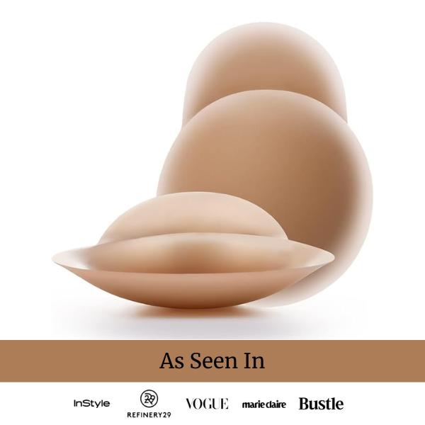 Nippies Skin Reusable Nipple Covers with Lift - Sticky Adhesive Silicone Pasties for Women All Day Strapless Comfort Tra