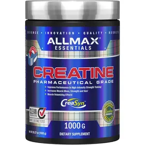 Pure Micronized Creatine Monohydrate Powder for Strength Performance and Training Intensity Vegan Gluten Free 1000g
