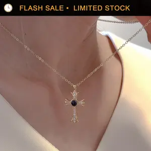 Projection Cross Necklace – Joshua 1:9 Bible Verse Necklace, Mother's Day Gift, Gold/Silver Cross Pendant, 18+2 Inches Chain Christian Religious Jewelry Gift, First Communion Confirmation Gifts, Faith & Encouragement Gift