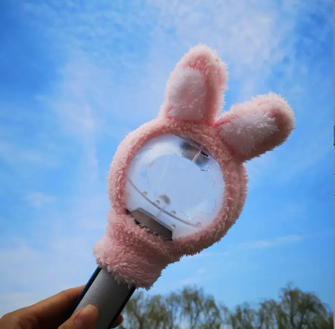 Animal Plush Cover Lightstick Fanmade Soft Cute Protective Sleeve Kpop Accessory Cozy Fit Durable Washable Gift for Fans
