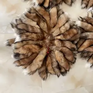 Natural Faux Fox Tail Keychain- Luxury Y2K Bag Charm