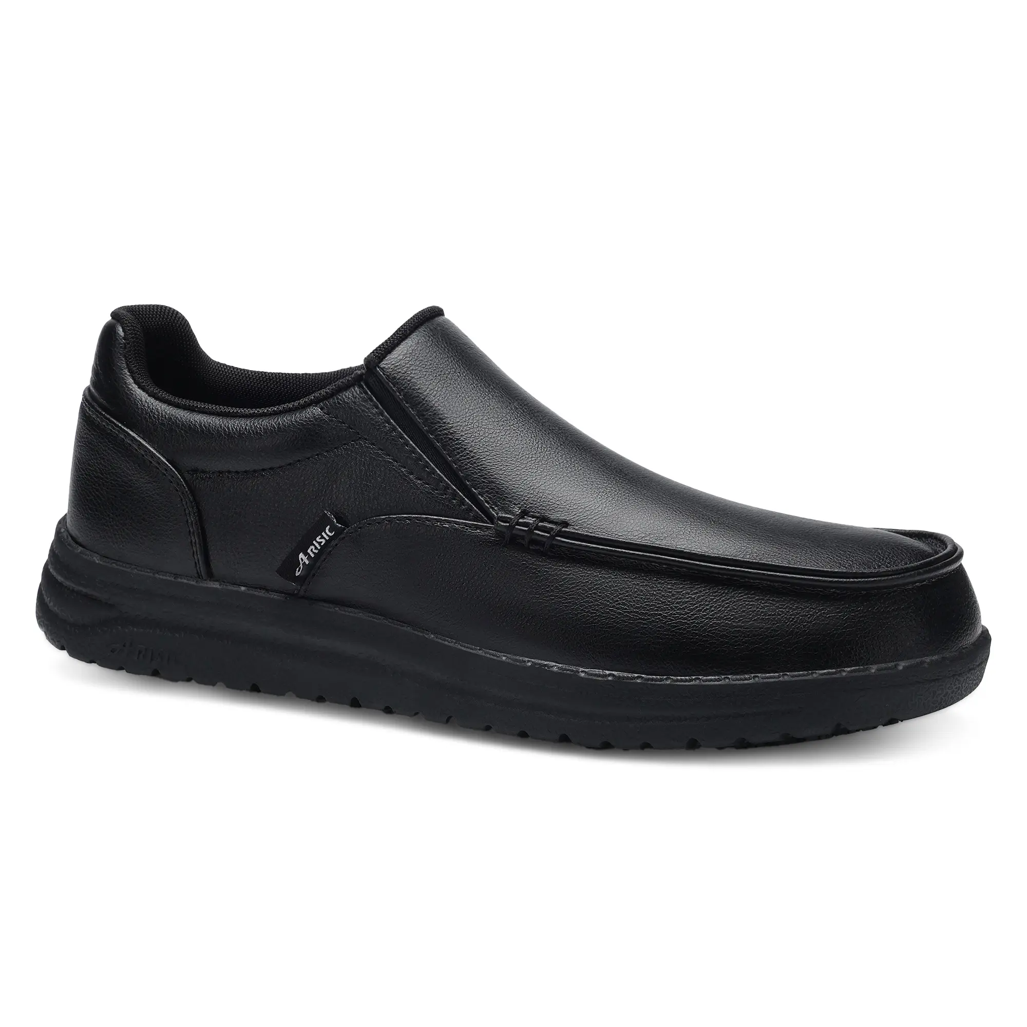Men's Non Slip Work Shoes  Lightweight Slip vOn Walking Shoes,Comfortable Non Slip Footwear for Food Service Work