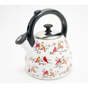 Temp-tations Seasonal 2.6-qt Enamel on Steel Tea Kettle