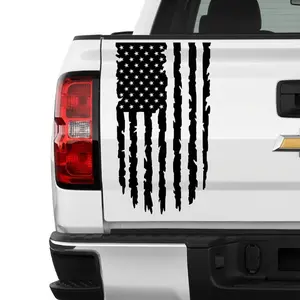 Joytutus Self-adhesive Vinyl Truck Sticker - American Flag Design, Scratch-Covering Vehicle Exterior Decoration, Durable & Easy-to-Apply Car Accessory,summervibes