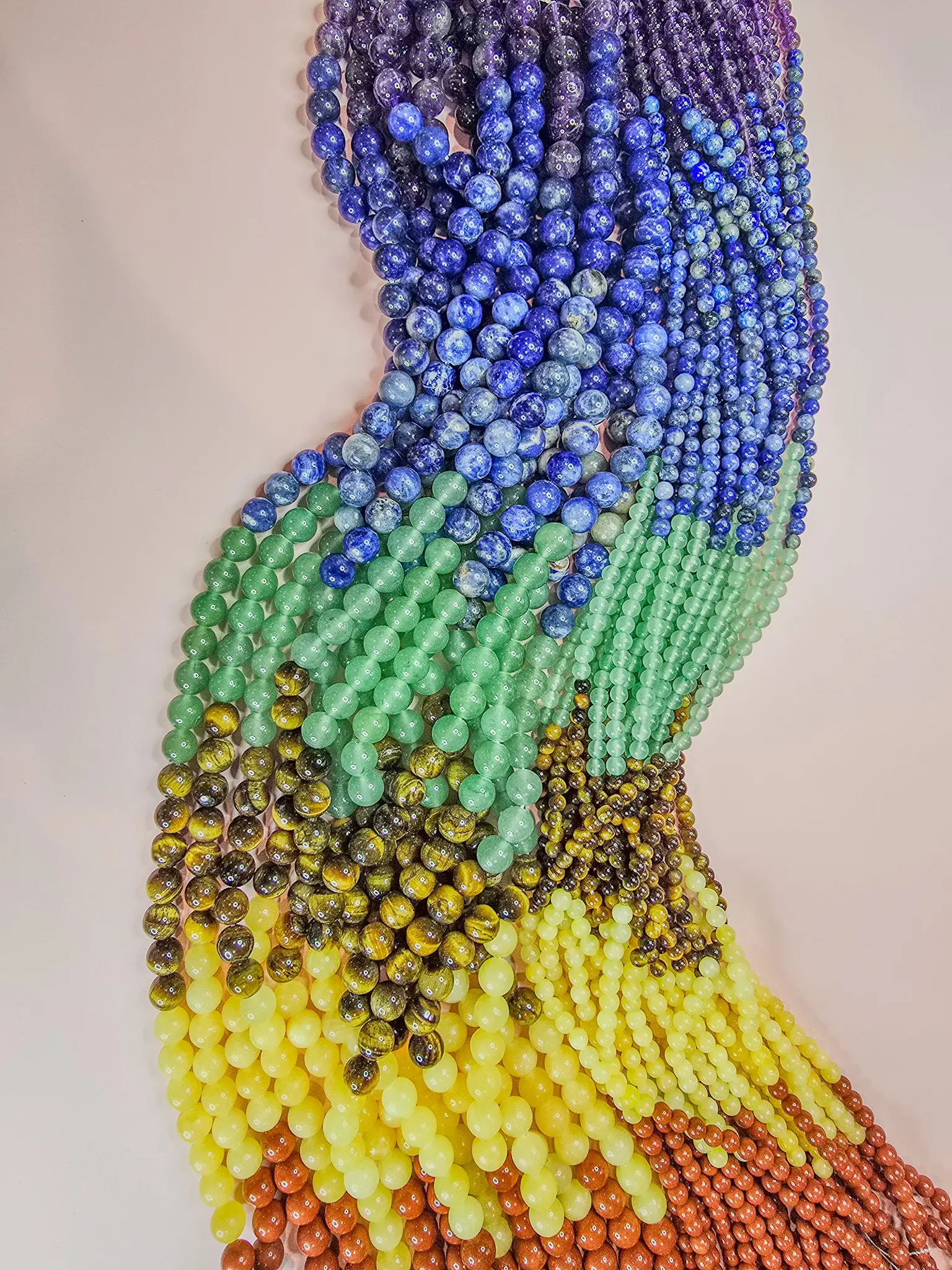 Earthy Vybz Natural Chakra Gemstone Bead Strands | DIY Energy Jewelry (4mm & 8mm)