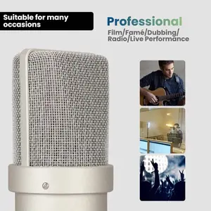 Professional Microphone for Podcasting, Recording, Streaming, Vlogging, Compact Design, Ideal for Voice over & Music Production