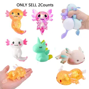 Axolotl Unicorn Squishy Toys, Stress-Relief Sensory Fidgets for Adults, Unisex Gift for Christmas and Festivals, No Batteries Needed