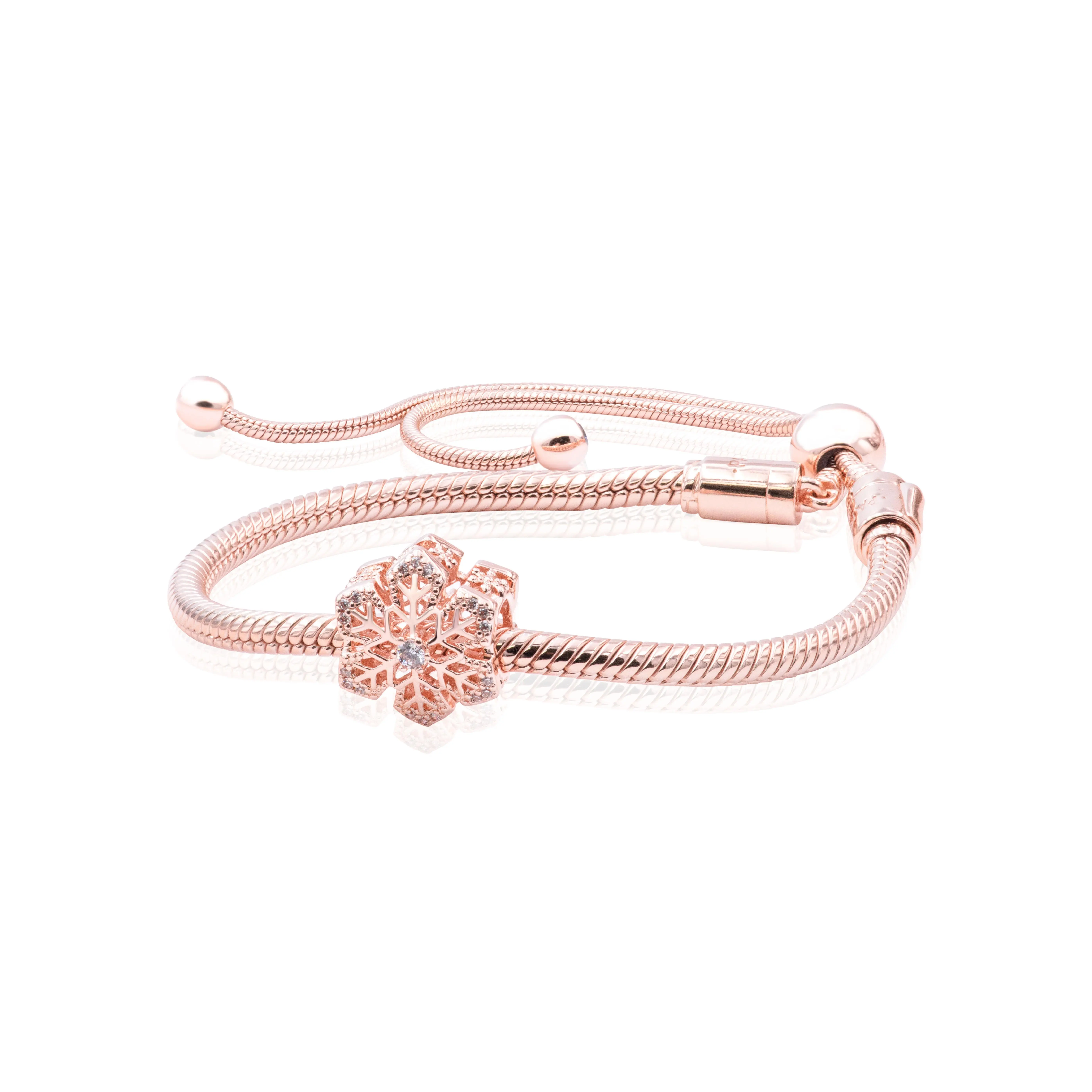 Pandora Silver Festive Snowflake Jewelry Gift Set B801984-28 - Shimmering Snowflake Charm, No Warning Applicable