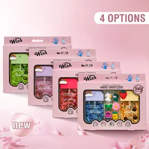 Wish 1.5 FL. OZ. Power Mist Hydrating Hand Sanitizer Spray 2 Scents Portable Sanitizer Spray Gift Set (Vanilla Macadamia, Sweet Guava), Travel Size (Set of 2)