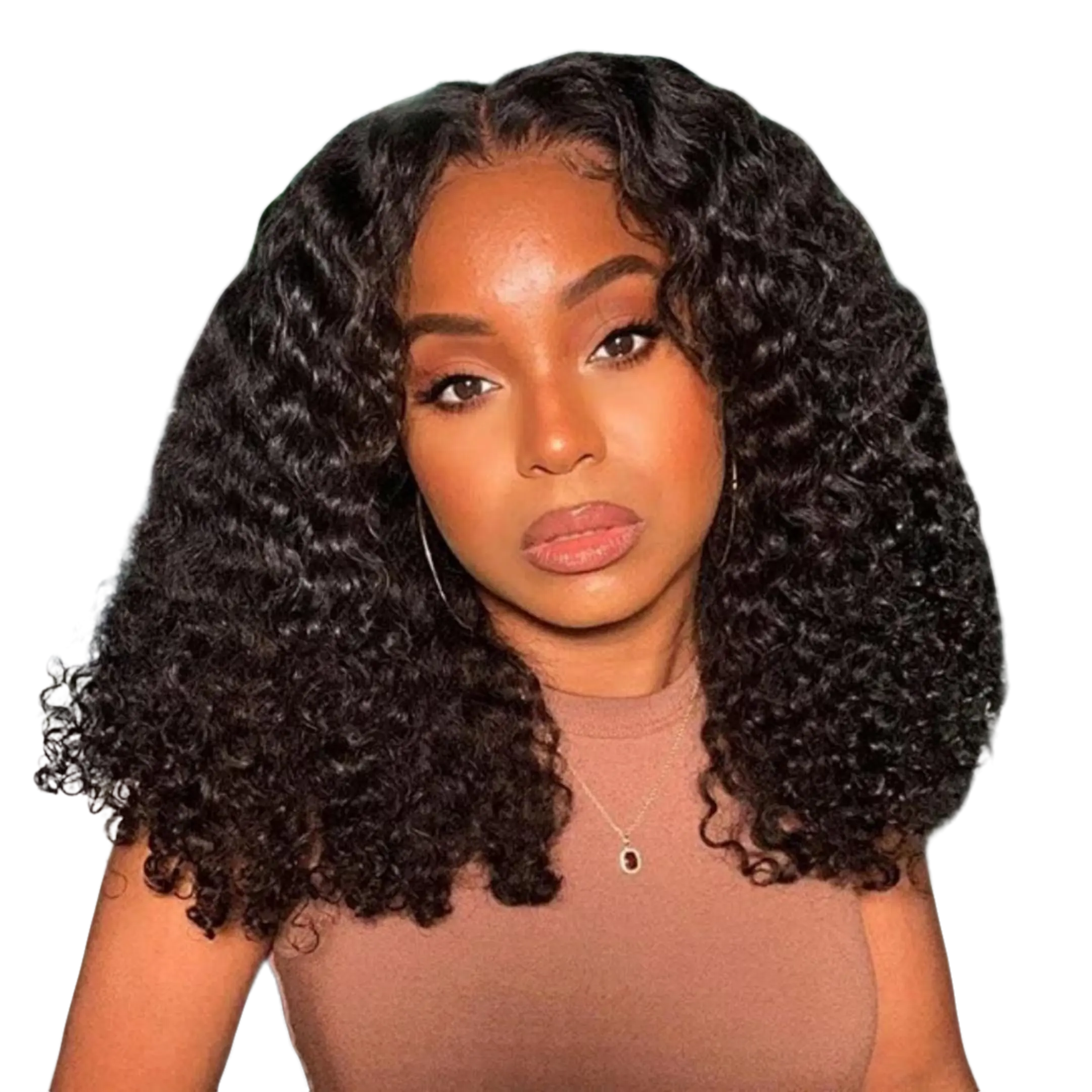 Deep Wave BOB Wig Human Hair 5x5 HD Curly BOB Lace Front Wigs Human Hair Pre Plucked Wear And Go Glueless Short Curly Frontal BOB Wigs for Black Women Wet And Wavy