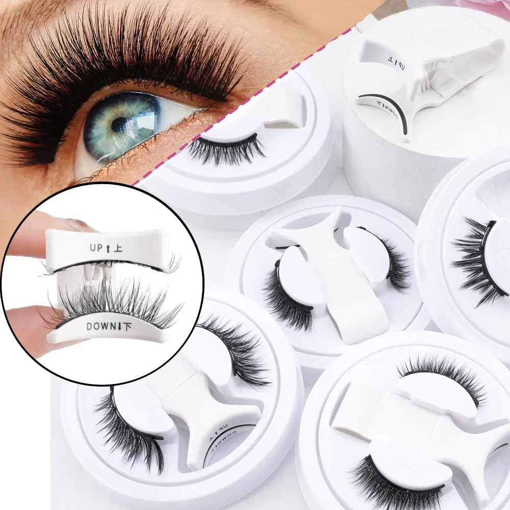 5 Pairs Magnetic Lashes Set Handmade Faux Cils Reusable Natural False Eyelashes with Tweezer Makeup Magnetic Eyelash Extension