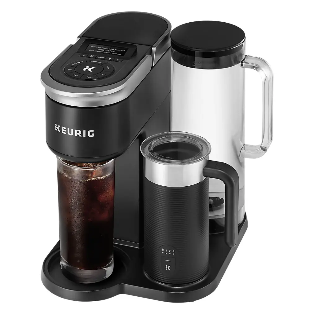 Keurig K-Café SMART Single Serve Coffee Maker - Black Color - Make Iced and Hot Coffee - Barista Drinks At Home - Remote Brew, Personalized Settings, Recipes