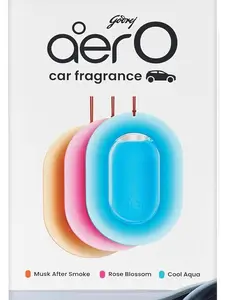 Godrej Aer O Hanging Car Freshener, Assorted Pack of 3