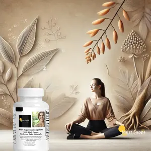 Must Supps Organic Ashwagandha With Black Pepper Capsules – Find Your Calm, Naturally | Dietary Supplement