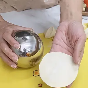 304 Stainless Steel Dumpling Rolling Wheel, Light Roller, New Dough Roller, Home Pressure Rolling Tool, Multi-Functional Ball, Christmas gift, Multifunctional Kitchen Tool, Kitchen Utensils Gadgets