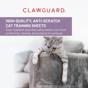 CLAWGUARD: Cat Training Tape 10 XL Sheets For Furniture And Surfaces