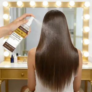 Silicone-Free Hair Spray 100ML, Moroccan Oil & Olive Oil, Neutral Hair Type, Curl Base, Heat Styling Protection, Frizz Control, Anti Frizz Curl, Smooth Non-Sticky