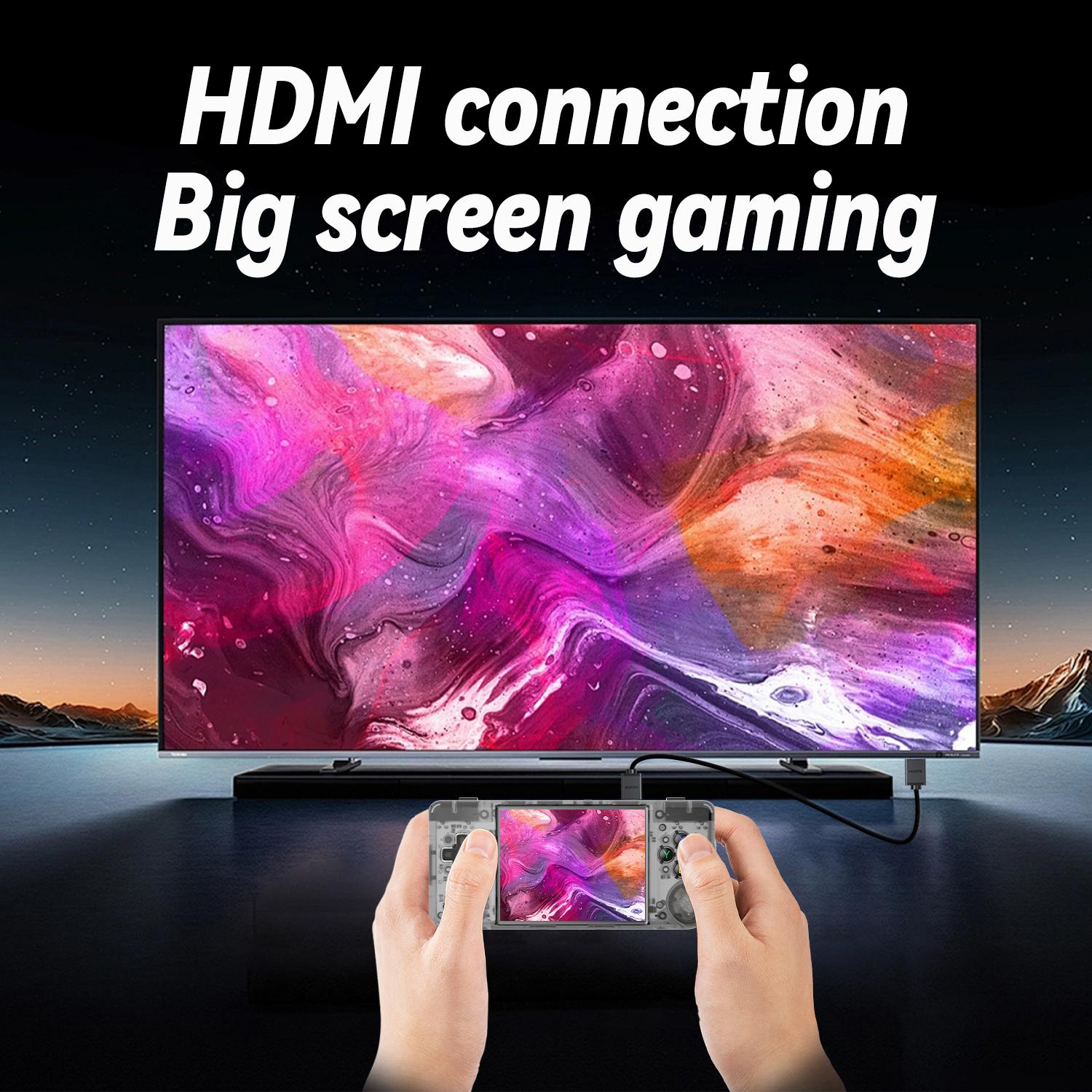 ANBERNIC RG28XX Retro Handheld Game Console 2.83-inch IPS Screen Linux OS Built-in 3100mAH Battery 32G TF Card Support 2.4G Wireless and Wired Controller,HDMI Output TV, Vibration Motor