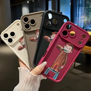 TPU Phone Case for iPhone 17 Pro Max 16 15 14 Plus 13 12 Mini 11  X XS Air E Monkey's Tooth - brushing Pattern Anti-Scratch Shockproof Soft Silicone Protective Cover Smartphone Casing iPhone case