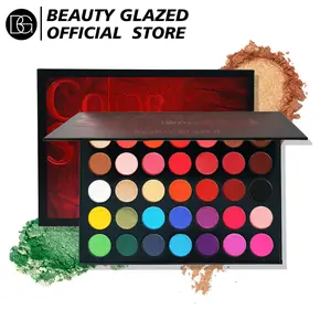 BEAUTY GLAZED 35 Color Studio Eyeshadow Palette - Matte & Shimmer High Pigment Eye Shadow Palette 225g