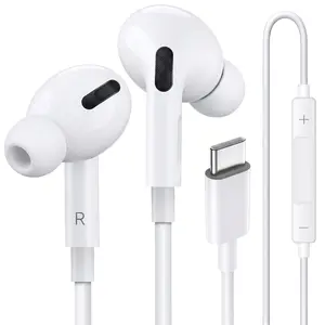 USB C Wired Earbuds Ear Buds for iPhone 17 16 Pro Max 16e 16 Plus 16Pro 15 Pro Max 15 Plus 15Pro 15 USBC in-Ear Headphones Wired Type C iPhone 16 Earbud Earphones Headsets with Microphone for Samsung