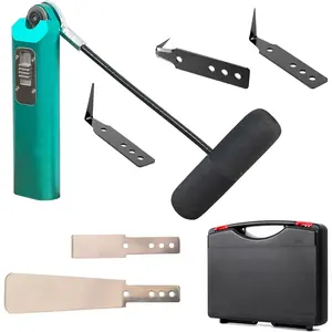 Windshield Removal Tools,Universal Car Windscreen Quick Release Cold Knife Windshield and car Window Glass Urethane Scraper Tool Set(Green)