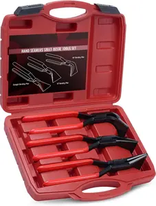 Hand Seamers Sheet Metal Tools, 3 count Sheet Metal Bender for Bending and Flattening Sheet Metal, Straight Jaw, 45, and 90 Metal Bending Tool with Tool Box Storage Case