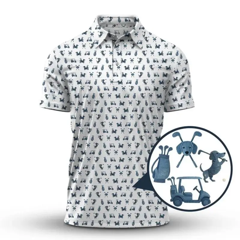 Dachshund Golf Shirt for Men