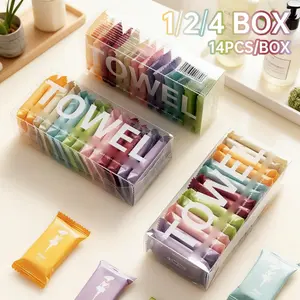 Compressed Towel Set, 14/28/56pcs Portable Disposable Face Towels, Quick-Drying Makeup Removal Towel, Travel Towel, Towel Set