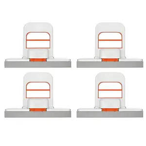 [pack of 2]Mini Mop,2025 New Upgrade Mini Portable Self-Squeezing Mop, Mini Mops for Small Spaces, Wet and DryUse Cleaning System Small Mops for Bathroom KitchensDesktop Glass (Orange + Sponge*2)