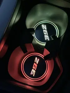 2 count Rechargeable 392 Ambient Led Light  Cup Holder Coaster Mat with LDR and Accelerometer for  Challenger Charger SRT RT Ram and   Rubicon