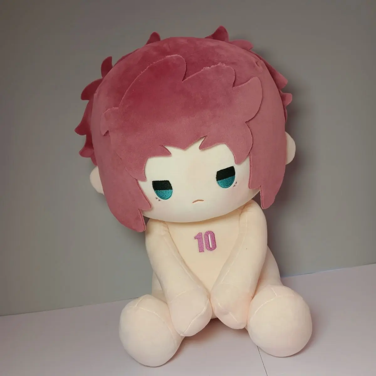 40cm Body Japanese Anime Blue Lock Itoshi Sae Cotton Plush Doll - Soft Fabric Stuffed Toy, Cartoon Dress Up DIY Cosplay Supply, Cotton Filled Character Figure for Gifting