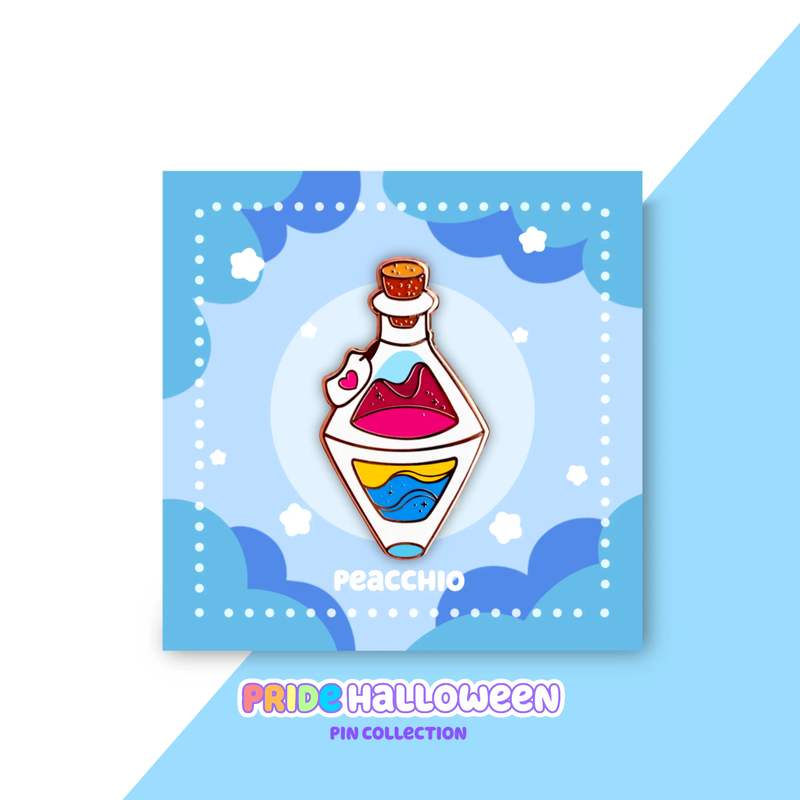 Pansexual Pride Potion Hard Enamel Pin | Pan Pride LGBTQ Badge | Pride Flag Pins | Pin Button Collection