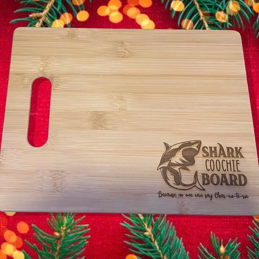 Shark choochie board kitchen decor cutting board