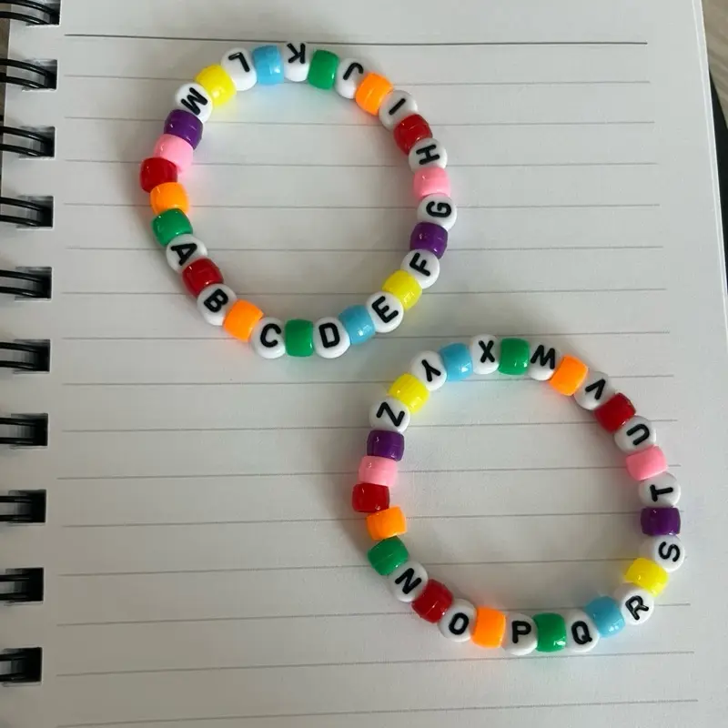 ABC Rainbow Friendship Bracelets (Pack of 2)