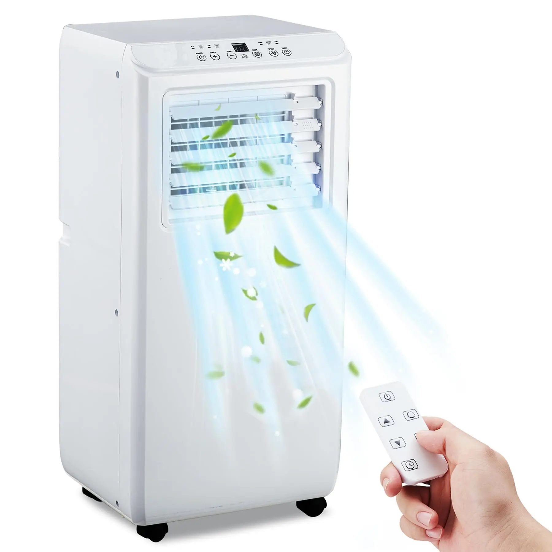 GARVEE 10000 BTU Portable Air Conditioner (Portable Aircon) - Quiet, Energy Efficient AC Unit with Fan, Dehumidifier, Remote, 24-Hour Timer, Cools Up to 450 Sq.Ft for Home, Office