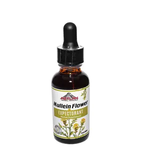 Aztlan Mullein Flower Tincture 1oz - Expectorant & Anti-inflammatory Supplement for Respiratory Support - Healthcare Tea & Fitness