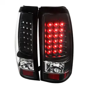 2003-2006 Silverado V2 LED Tail Lights (Matte Black Housing/Clear Lens)