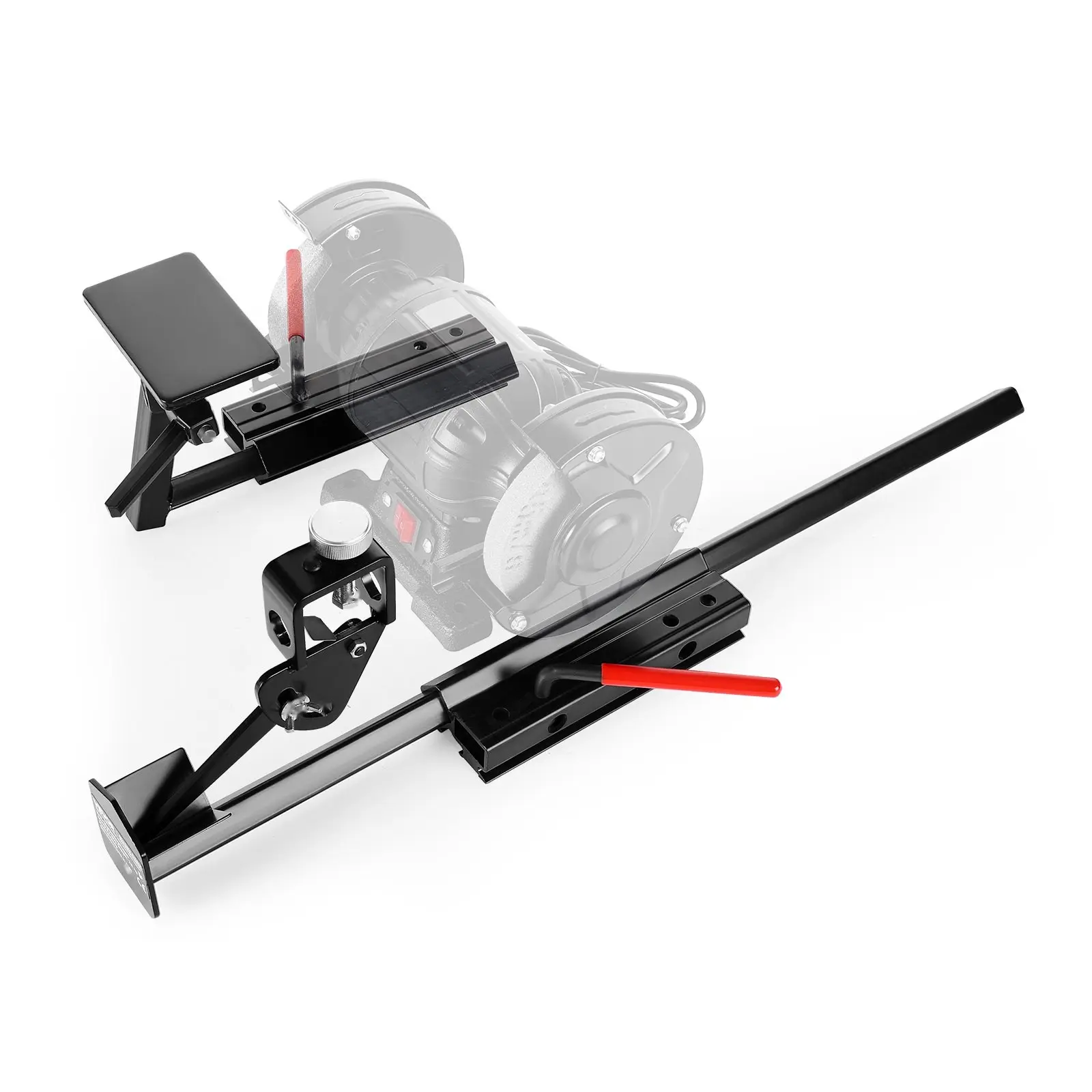 Multi-Grind Sharpening System Vari-Grind Jig For 6-Inch And 8-Inch Bench Grinders, Precision Alignment Tool, Adjustable Angles, Consistent Edge Sharpening, Quick-Change Jigs, Durable Aluminum Frame, Includes Setup Guide