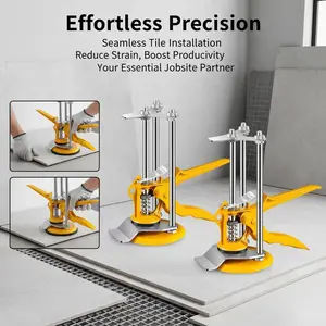 2pcs Tile Positioner, Manual Lifting Tool Jack, Height Adjuster, Ceramic Wall Leveling Adjuster, Construction Arm Lifter Tool for Home Improvement, Cabinet Installation, Home Cleaning